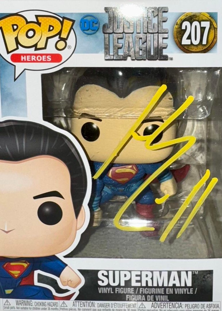 Henry Cavill Signed Funko Pop #207 "Superman" (Justice League) - JSA COA